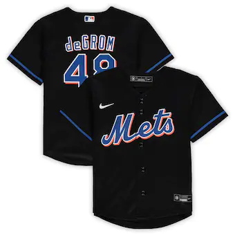 toddler nike jacob degrom black new york mets alternate rep